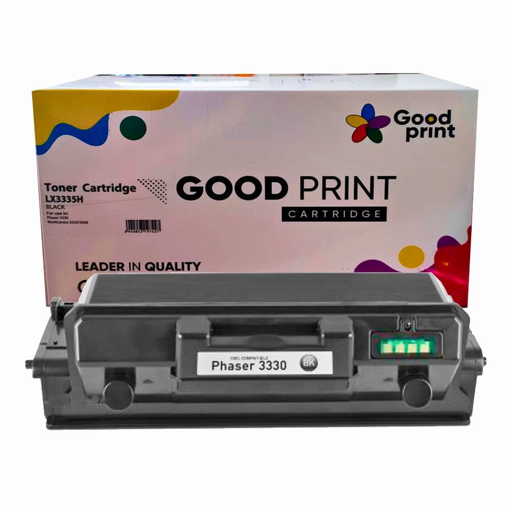 Tóner compatible Xerox 106R03621, para 3335, 3345, rinde 8500 páginas, negro